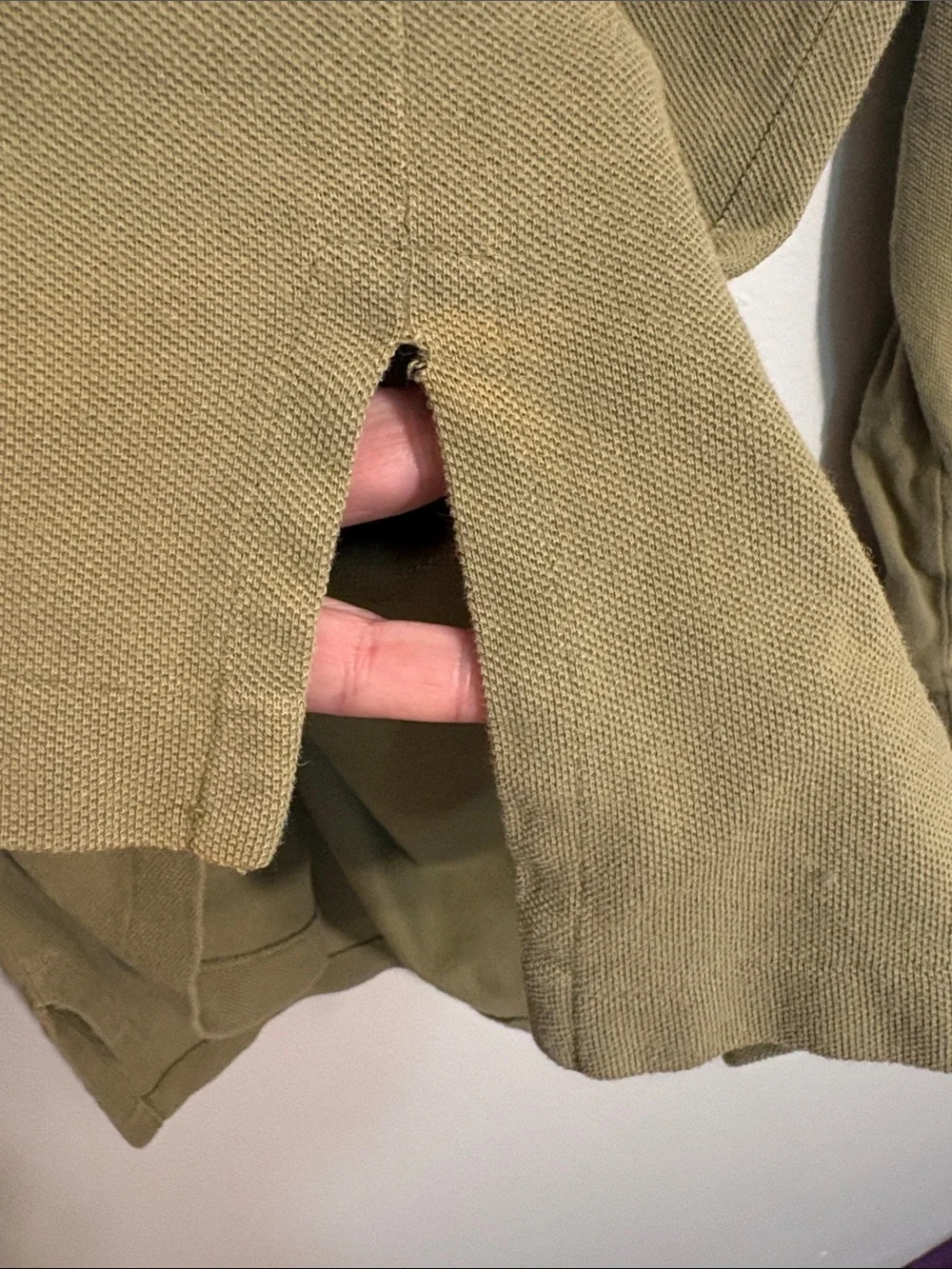 Polo by Ralph Lauren Olive Green Polo with Maroon Pony